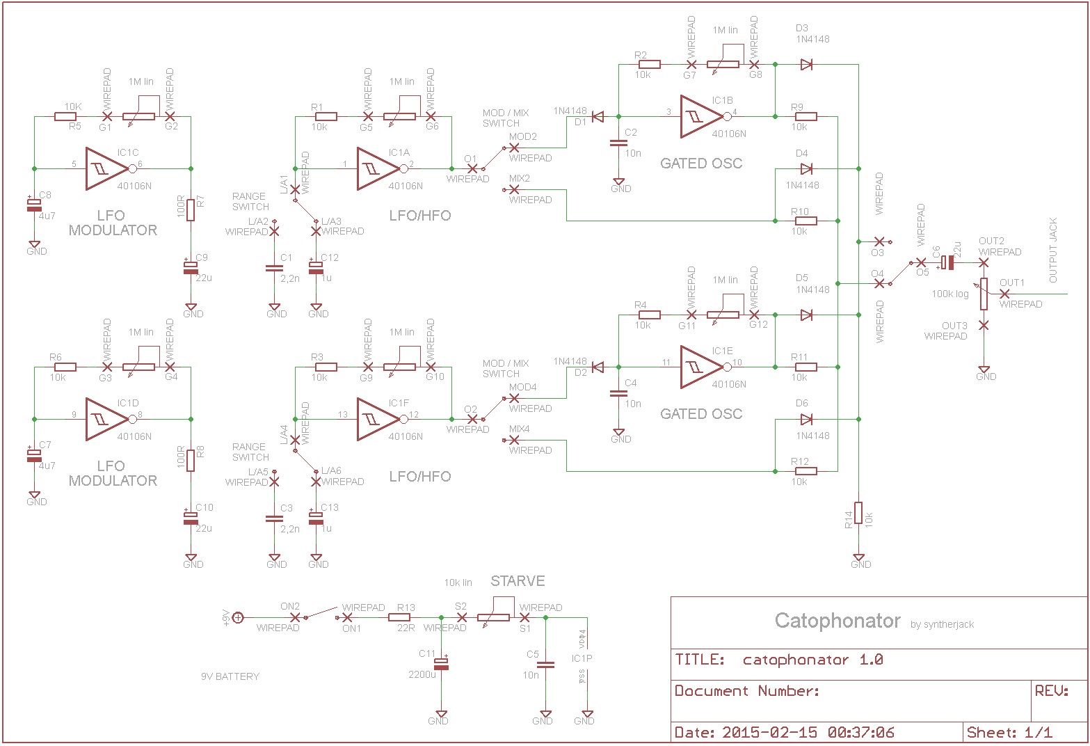 Catophonator schematics