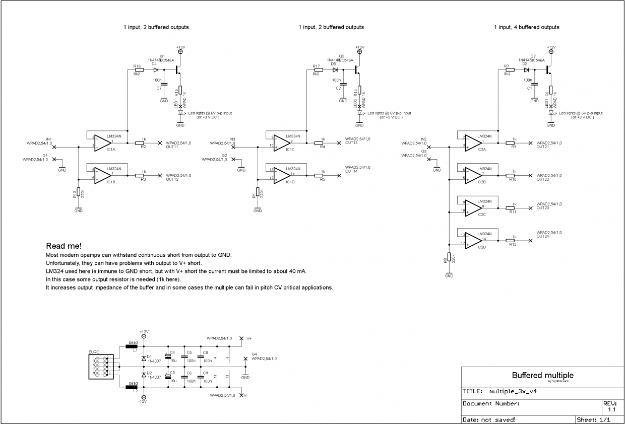 Raw input buffer. Lightning input.