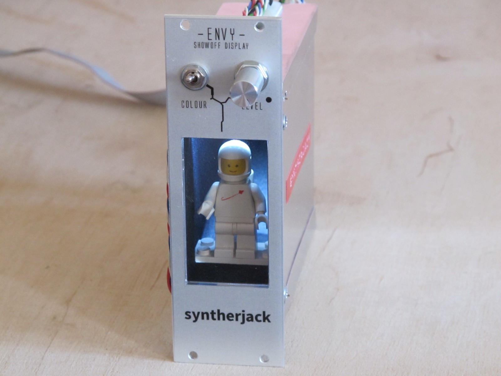 Finished ENVY LEGO eurorack module, front view