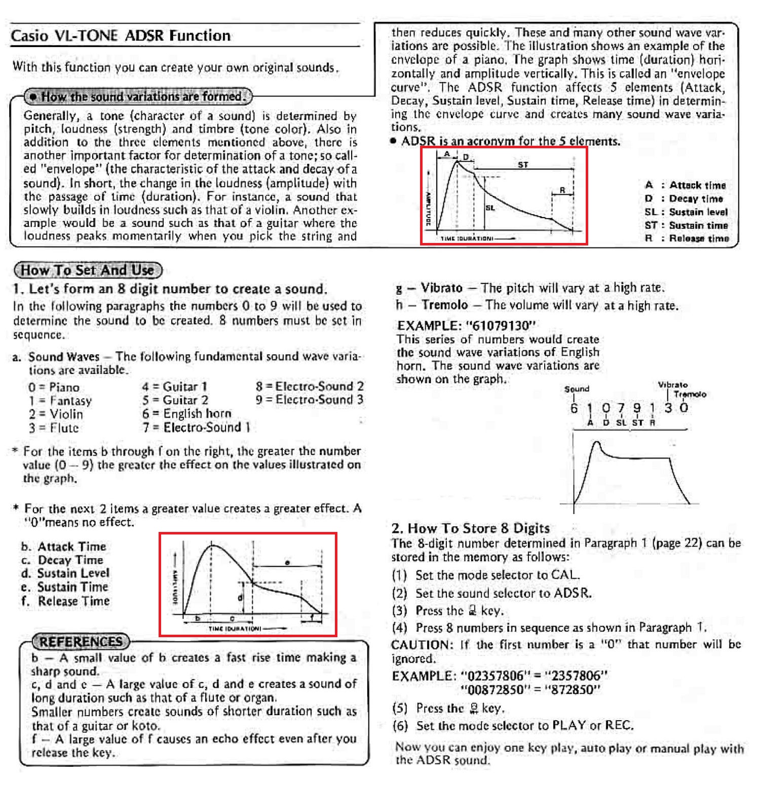 Casio VL1 programming manual