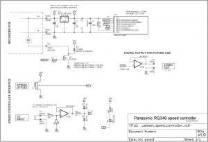 Schematic of the cassette recorder mod