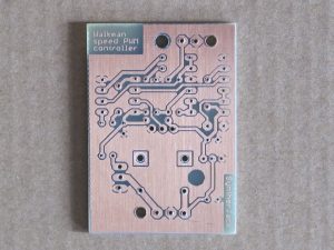 Etched cassette recorder mod PCB